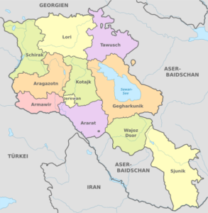 Die Regionen Armeniens