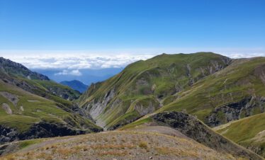 Im Großen Kaukasus von Aserbaidschan bei Khinaliq