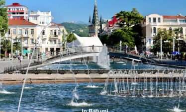Wasserspiele in Batumi Georgien