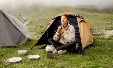 Am Chaukhi Massiv im Großen Kaukasus Georgien bei Dshuta